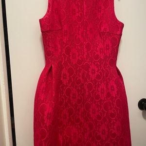 Pink balloon skirted lace dress size 12